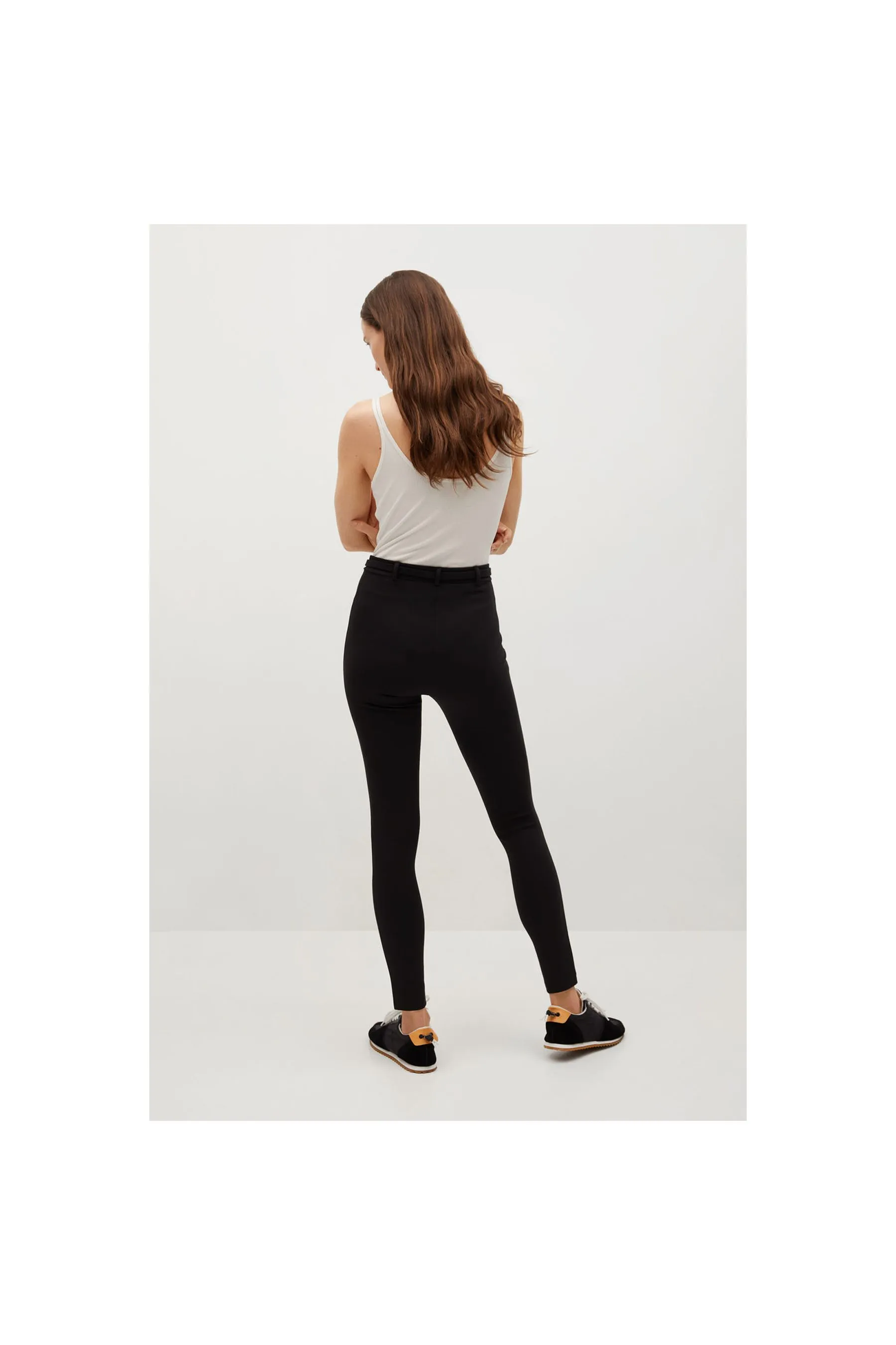 MANGO Belt Leggings Women Leggings|akgalleria.com