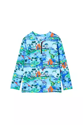 Milky Dinosaur Rash Vest