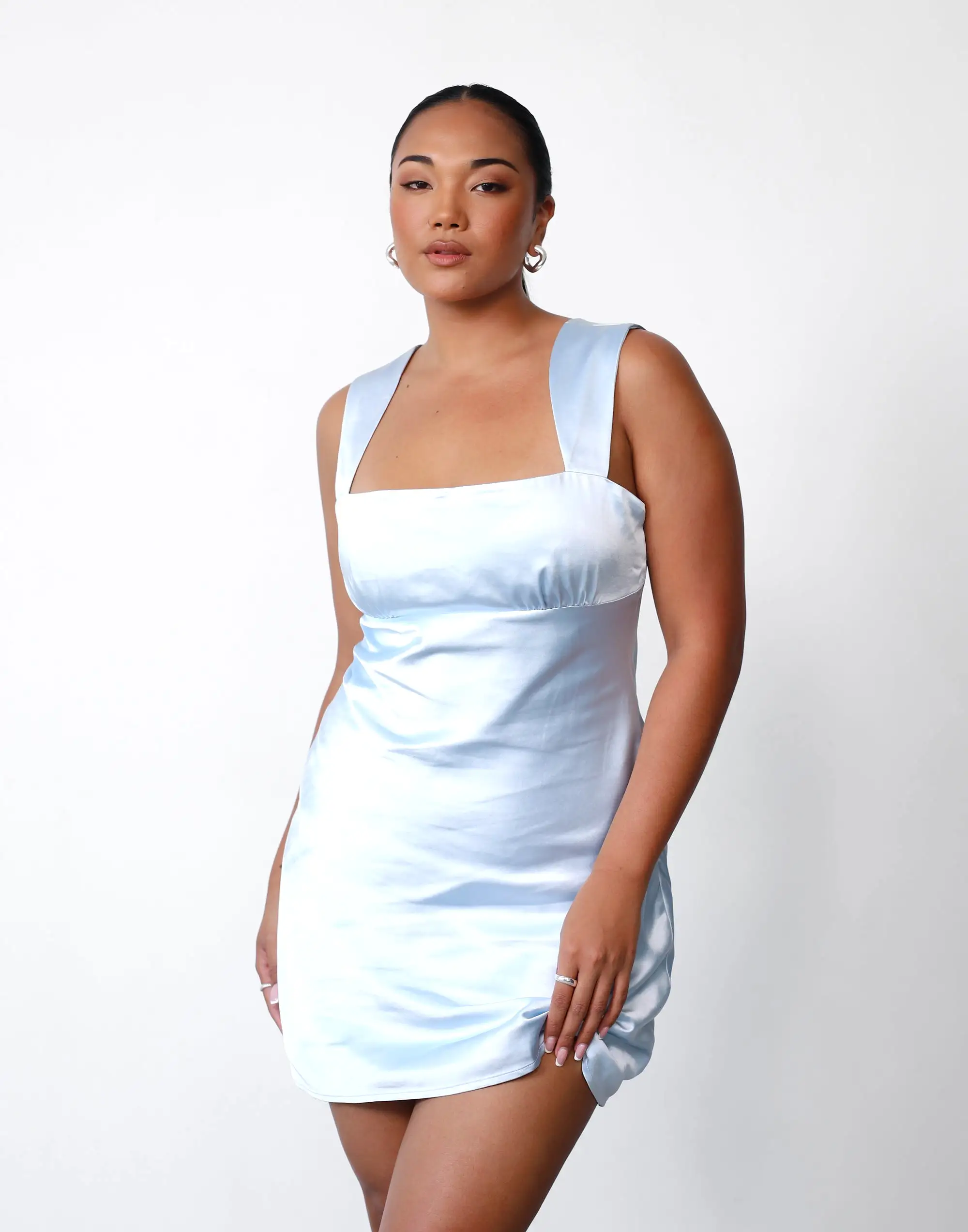 Mimosa Mini Dress (Ice Blue)