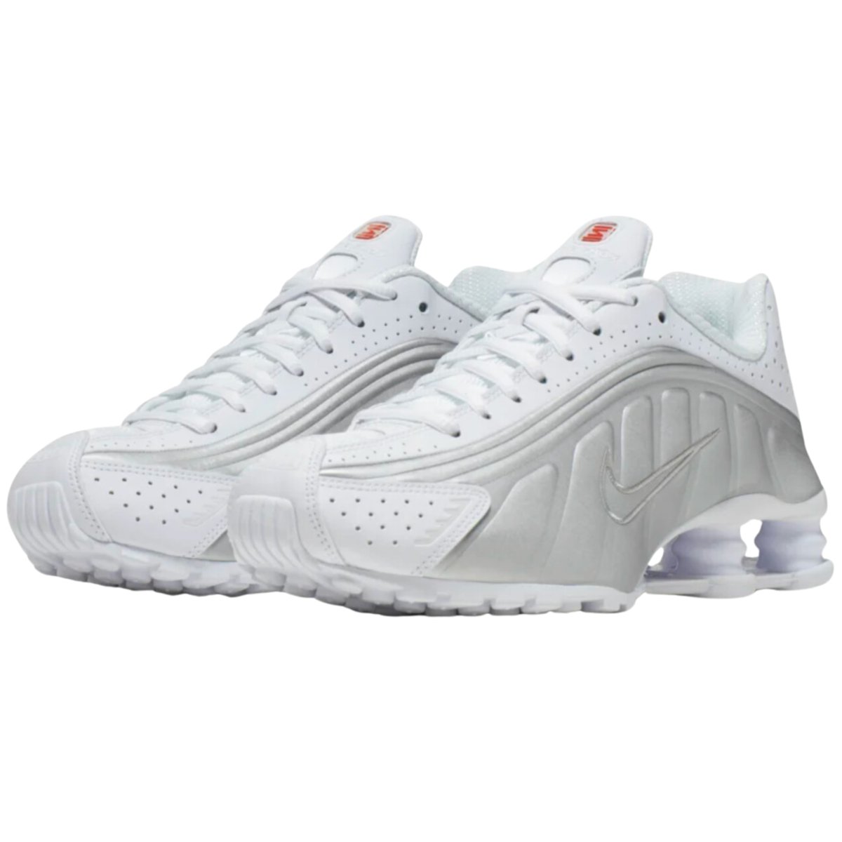 Nike Women's Shox R4 White/Metallic Silver