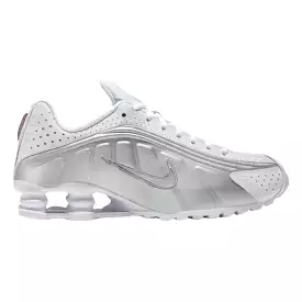 Nike Women's Shox R4 White/Metallic Silver