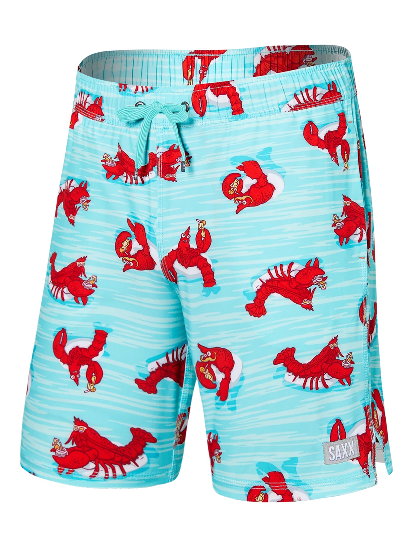 Oh Buoy 2n1 Volley 7 Lobster Lounger/Aqua Boardshorts