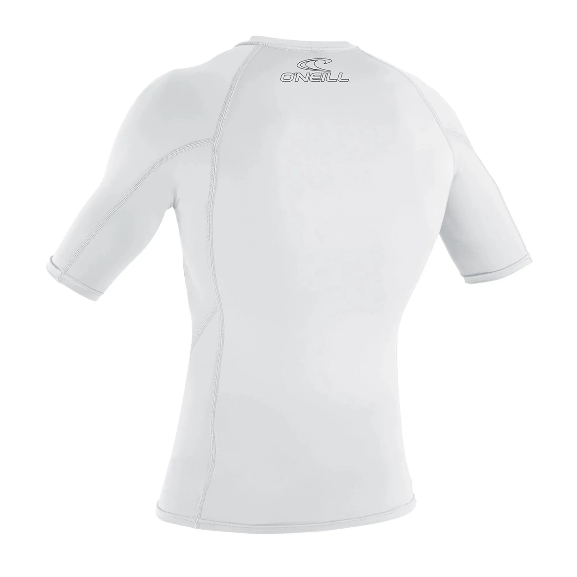 O'NEILL BASIC SKINS SHORT SLEEVE RASH VEST UPF 50+- WHITE