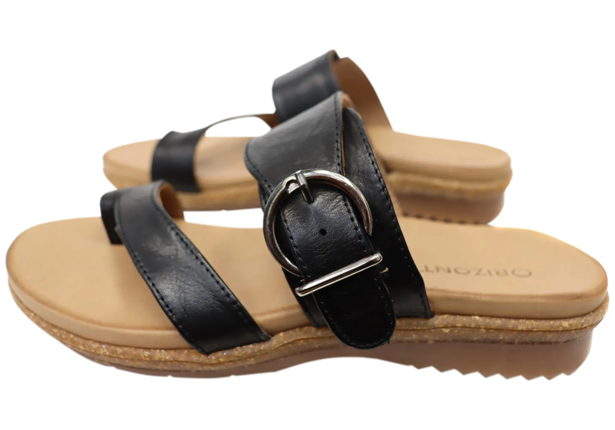 Orizonte Martha Womens European Leather Thongs Sandals