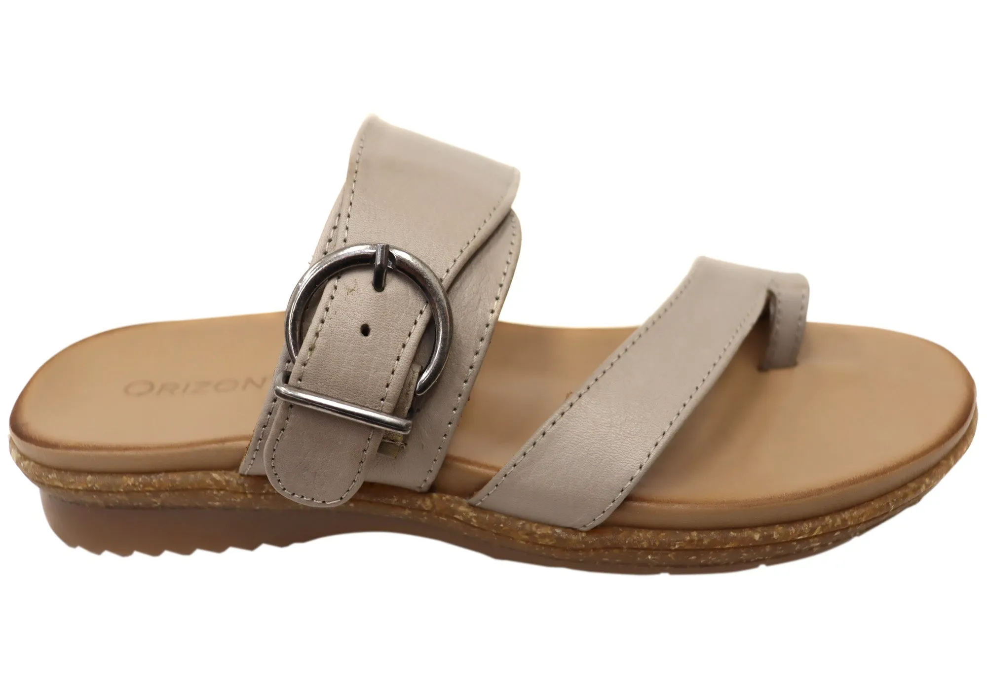 Orizonte Martha Womens European Leather Thongs Sandals