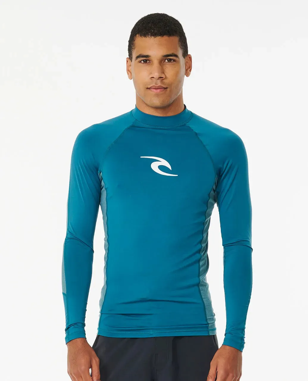 RIPCURL WAVES UPF PERFORMANCE LONG SLEEVE RASH VEST - DEEP OCEAN