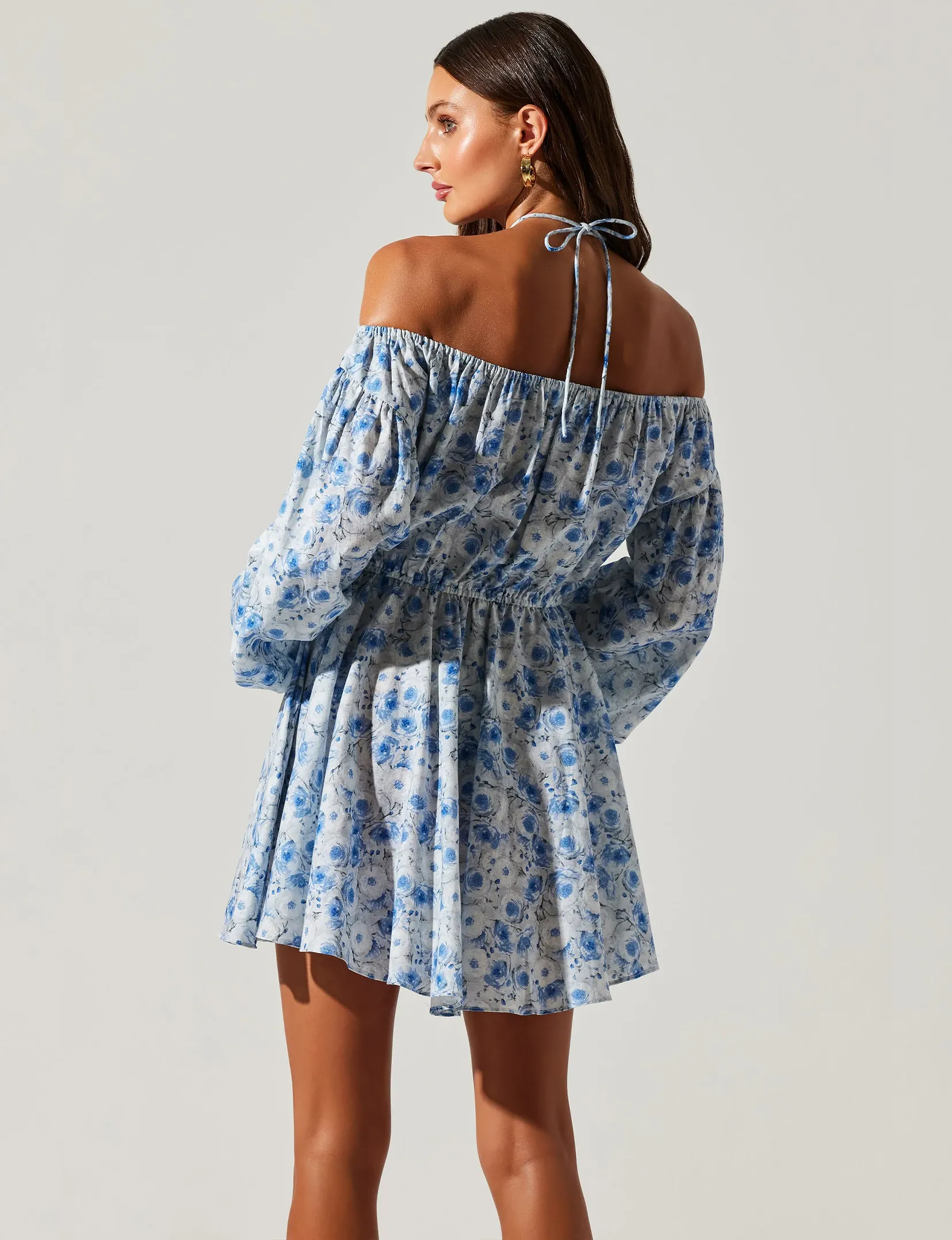 Sabine Dress, Blue Floral