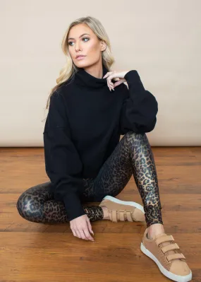 Spanx Faux Leather Leggings - Leopard Shine ***FINAL SALE***