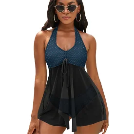 Split Skirt Swimsuit (QZ6081) Split skirt suit