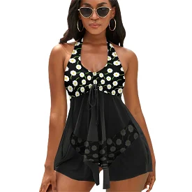 Split Skirt Swimsuit (QZ6081) Split skirt suit