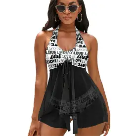 Split Skirt Swimsuit (QZ6081) Split skirt suit