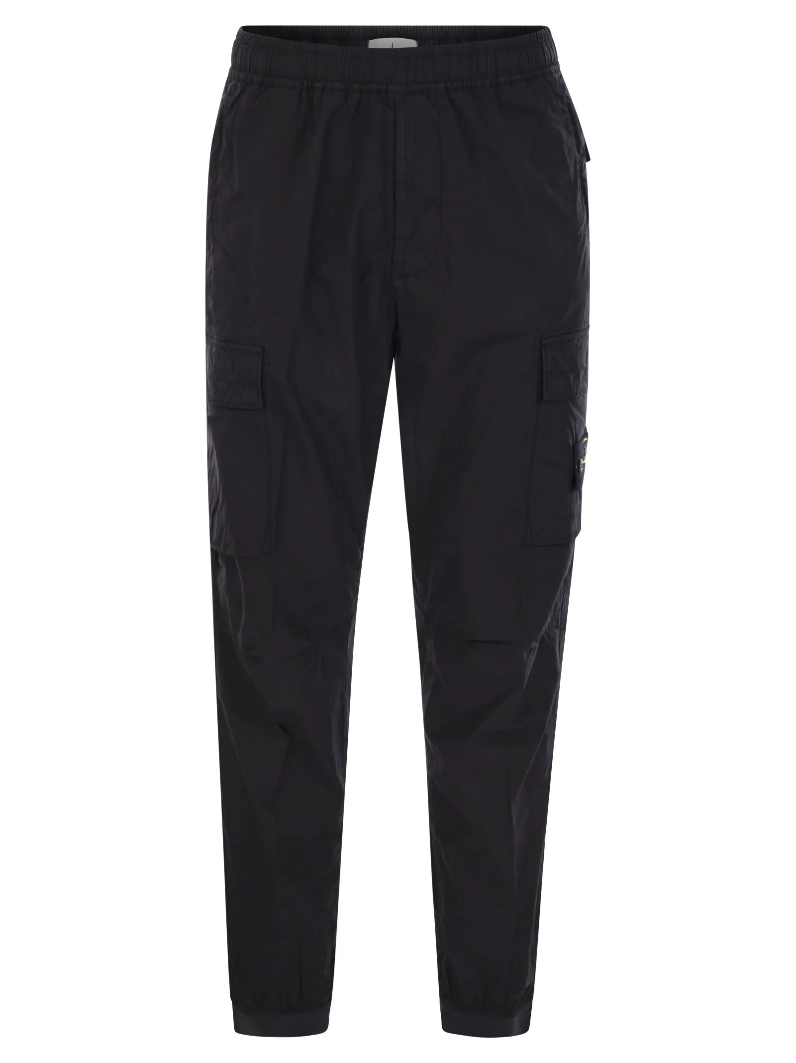 Stone Island Regular Fit Tapered Cargo Trousers With Zipped Pockets