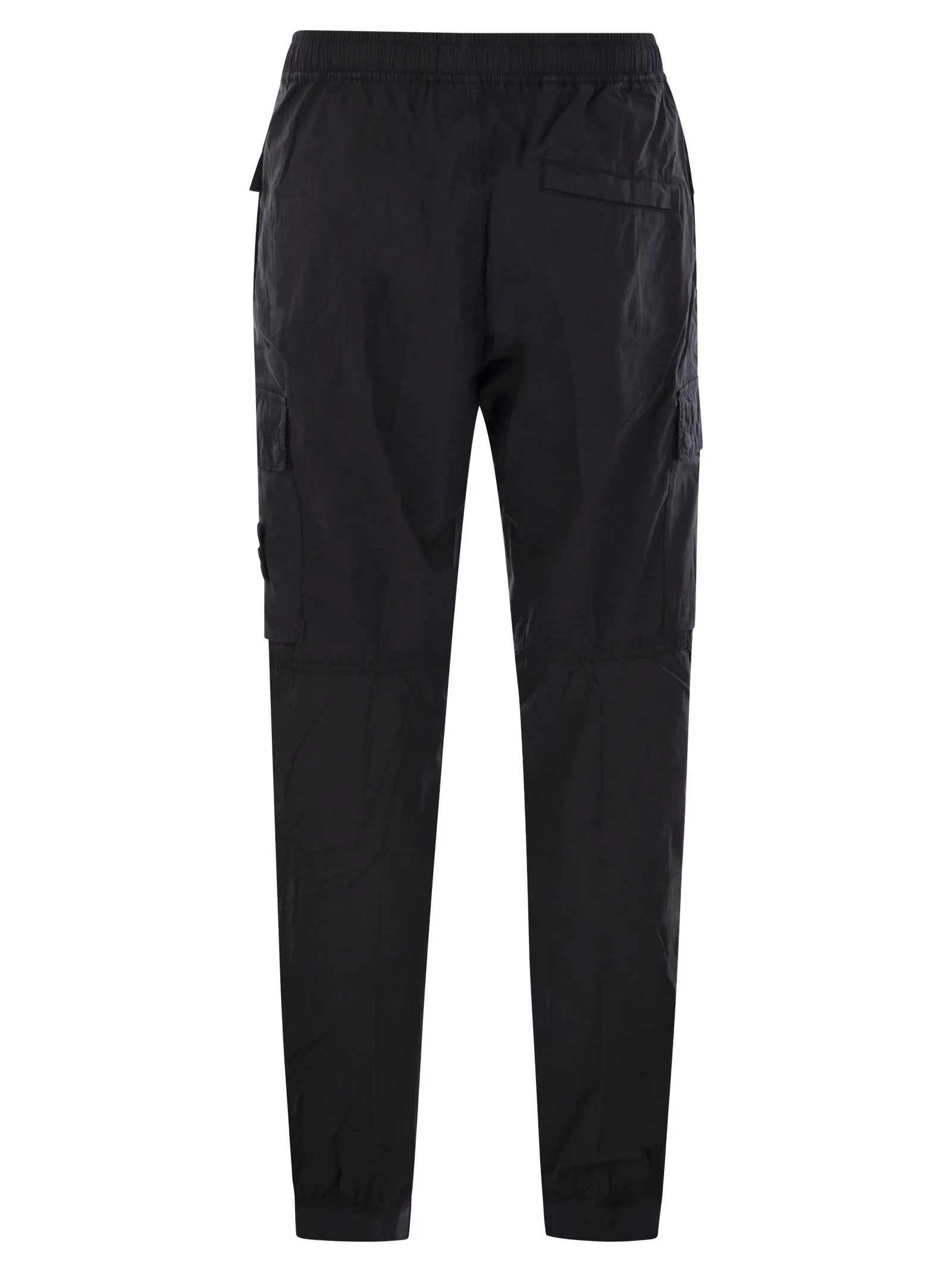 Stone Island Regular Fit Tapered Cargo Trousers With Zipped Pockets