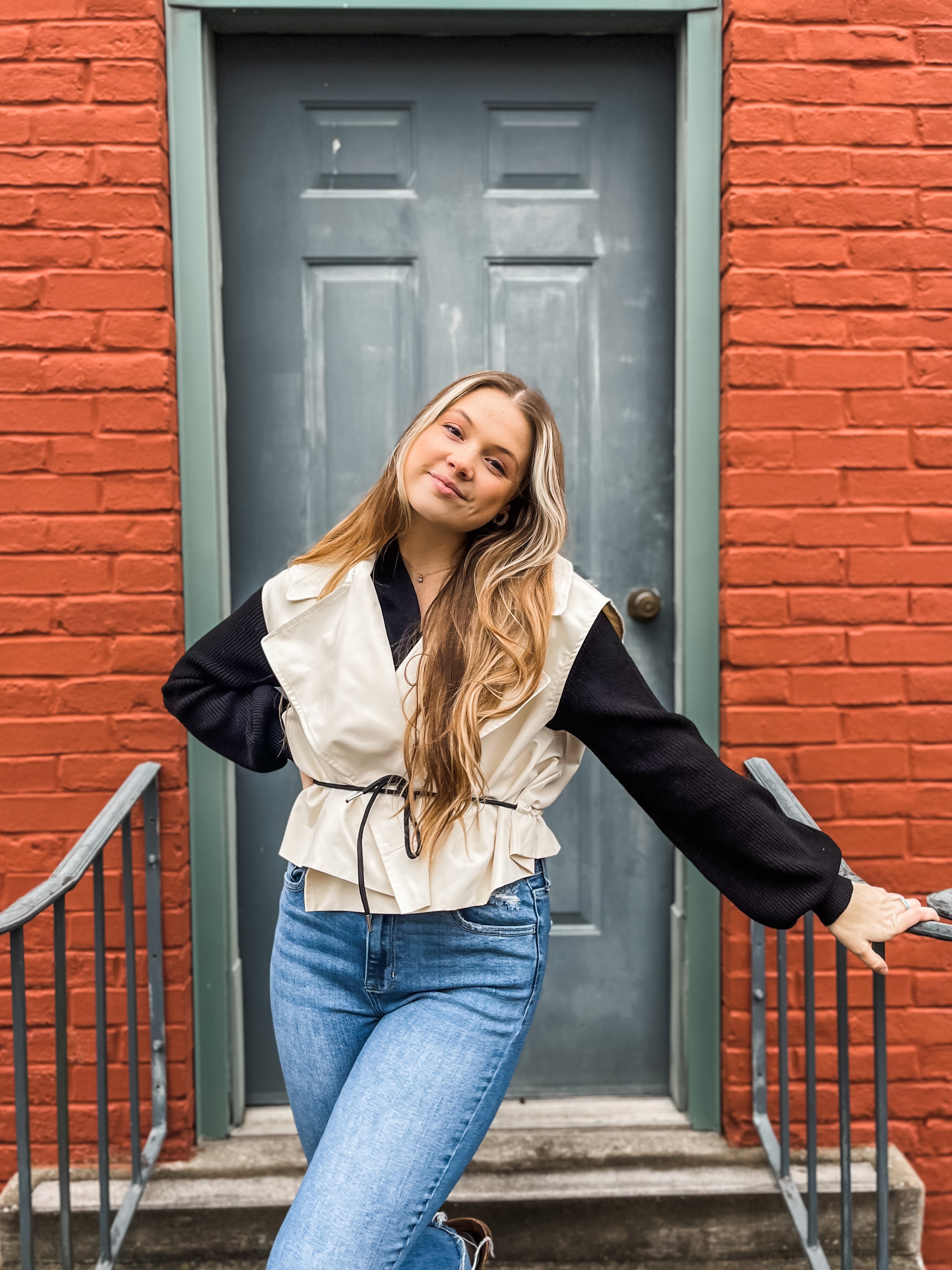 The Ellen Collar Vest