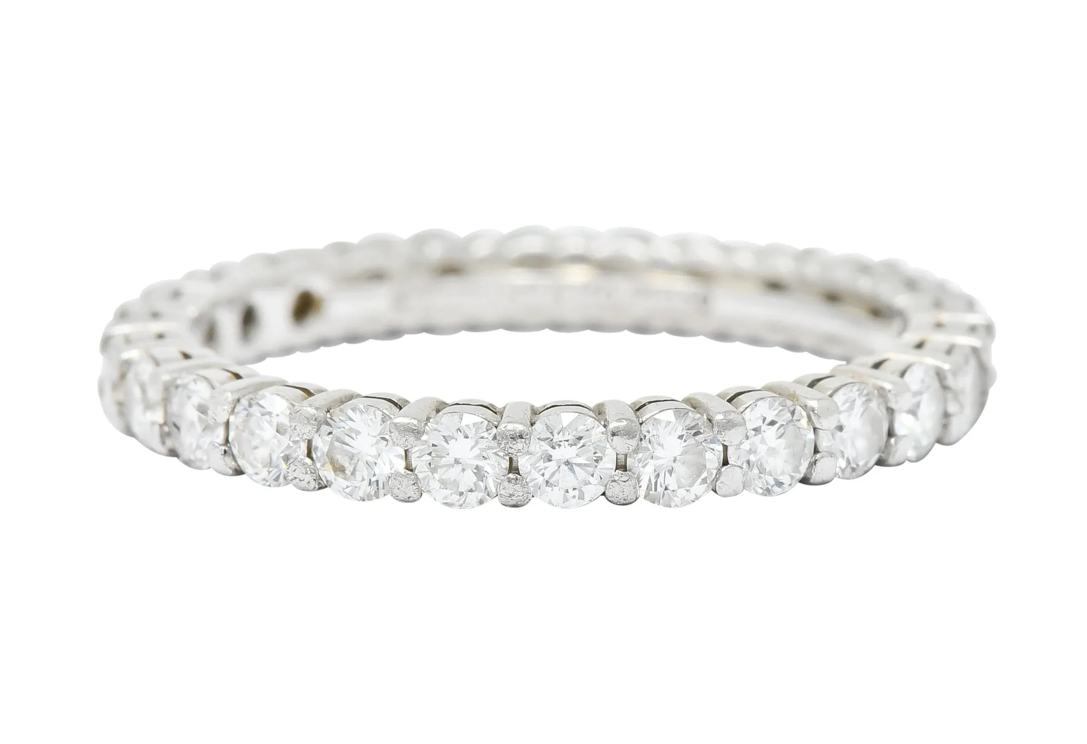 Tiffany & Co. Diamond Platinum Wedding Stacking Eternity Band Ring