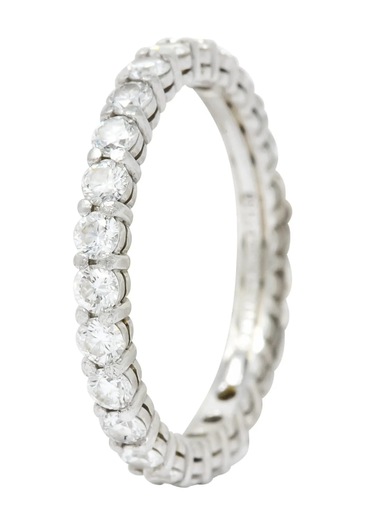 Tiffany & Co. Diamond Platinum Wedding Stacking Eternity Band Ring