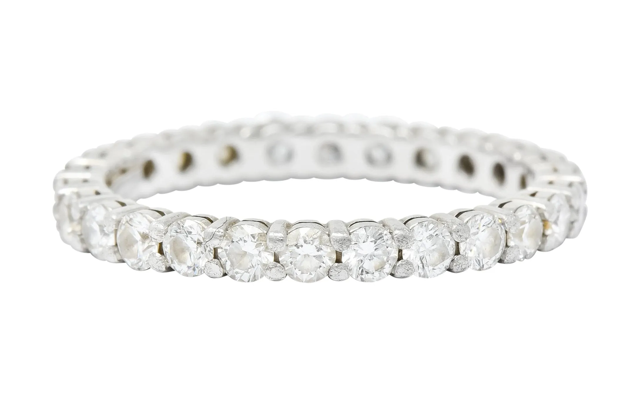 Tiffany & Co. Diamond Platinum Wedding Stacking Eternity Band Ring