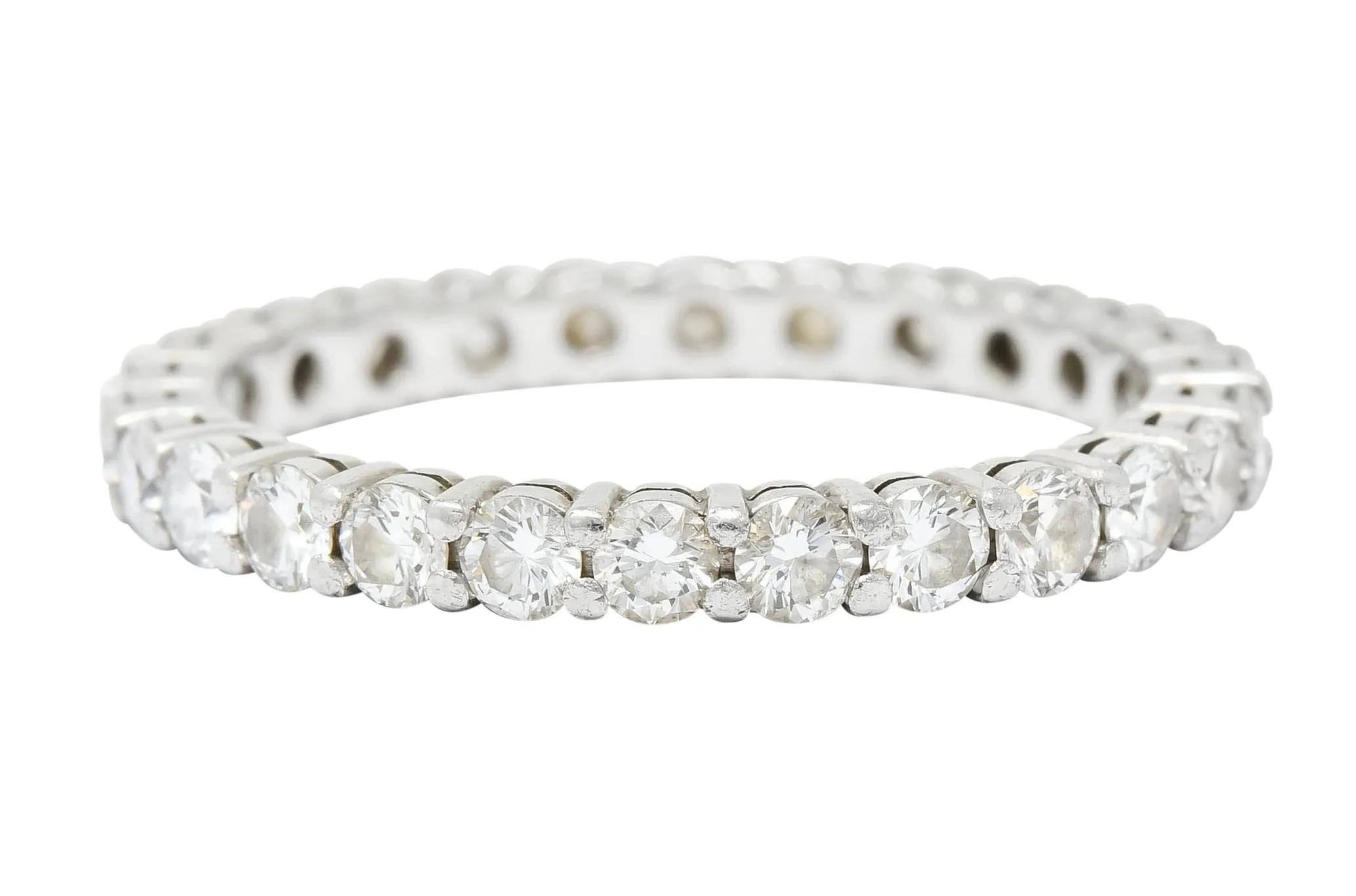 Tiffany & Co. Diamond Platinum Wedding Stacking Eternity Band Ring