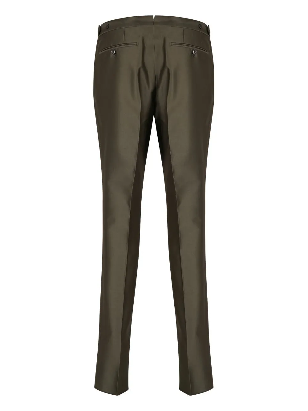 TOM FORD Green Pressed Crease Trousers for Men