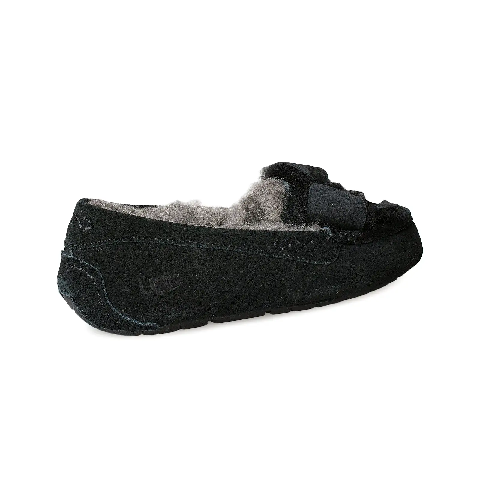 UGG Ansley Bow Black Slippers - Women's