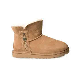 UGG Bailey Zip Mini Chestnut Boots - Women's