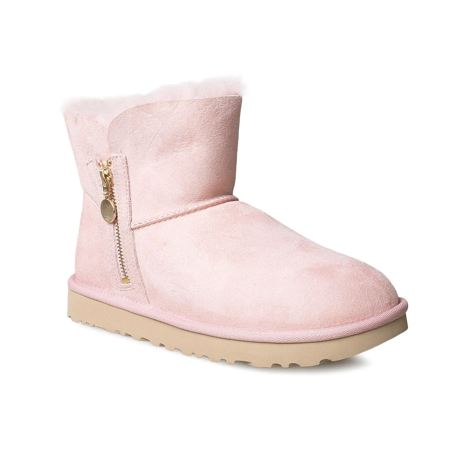 UGG Bailey Zip Mini Pink Cloud Boots - Women's