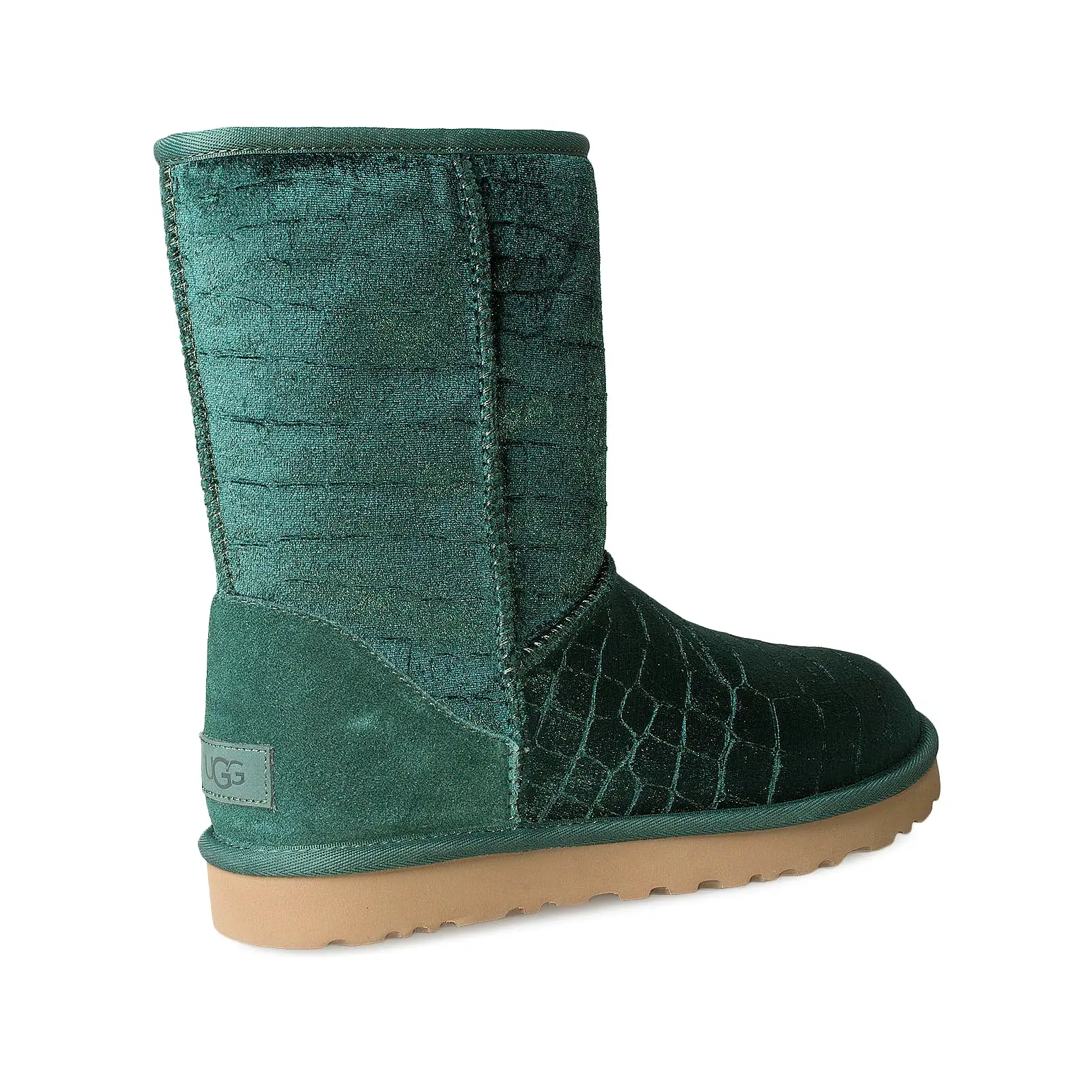 UGG Classic Short II Croc Emerald Boots - Women's