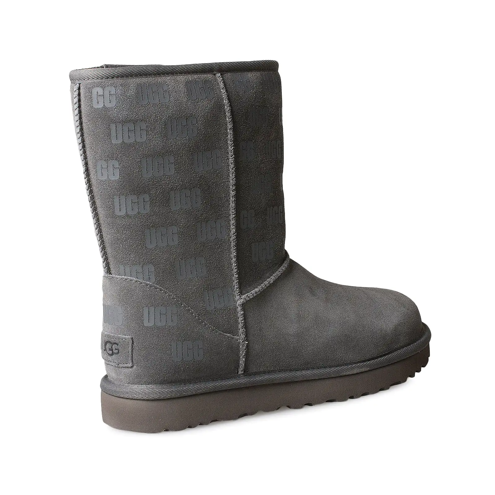 UGG Classic Short II UGG Print Grey Boots - Women's