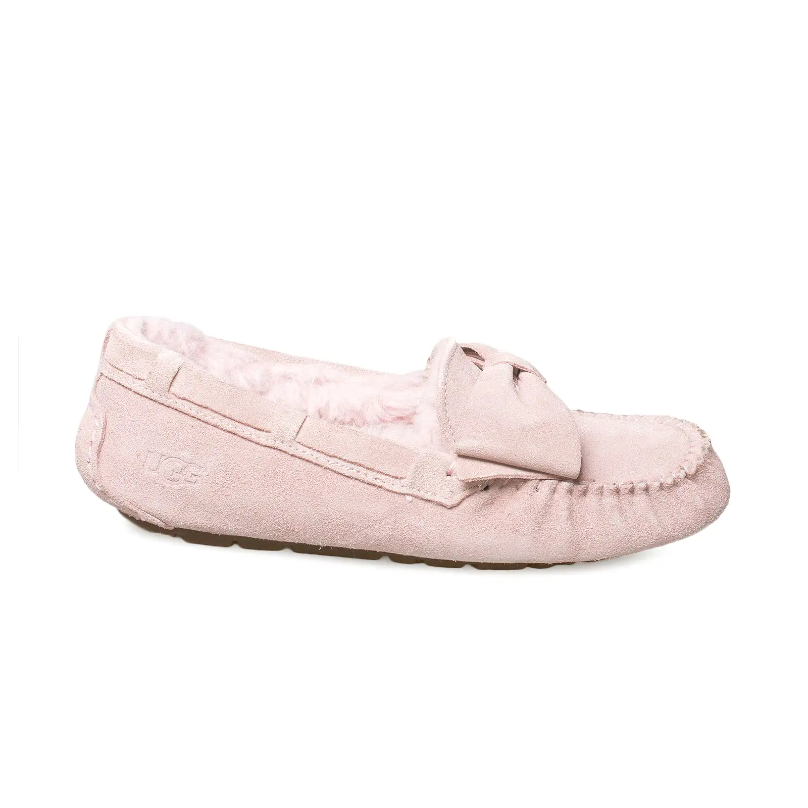 UGG Dakota Suede Bow Pink Crystal Slippers - Women's