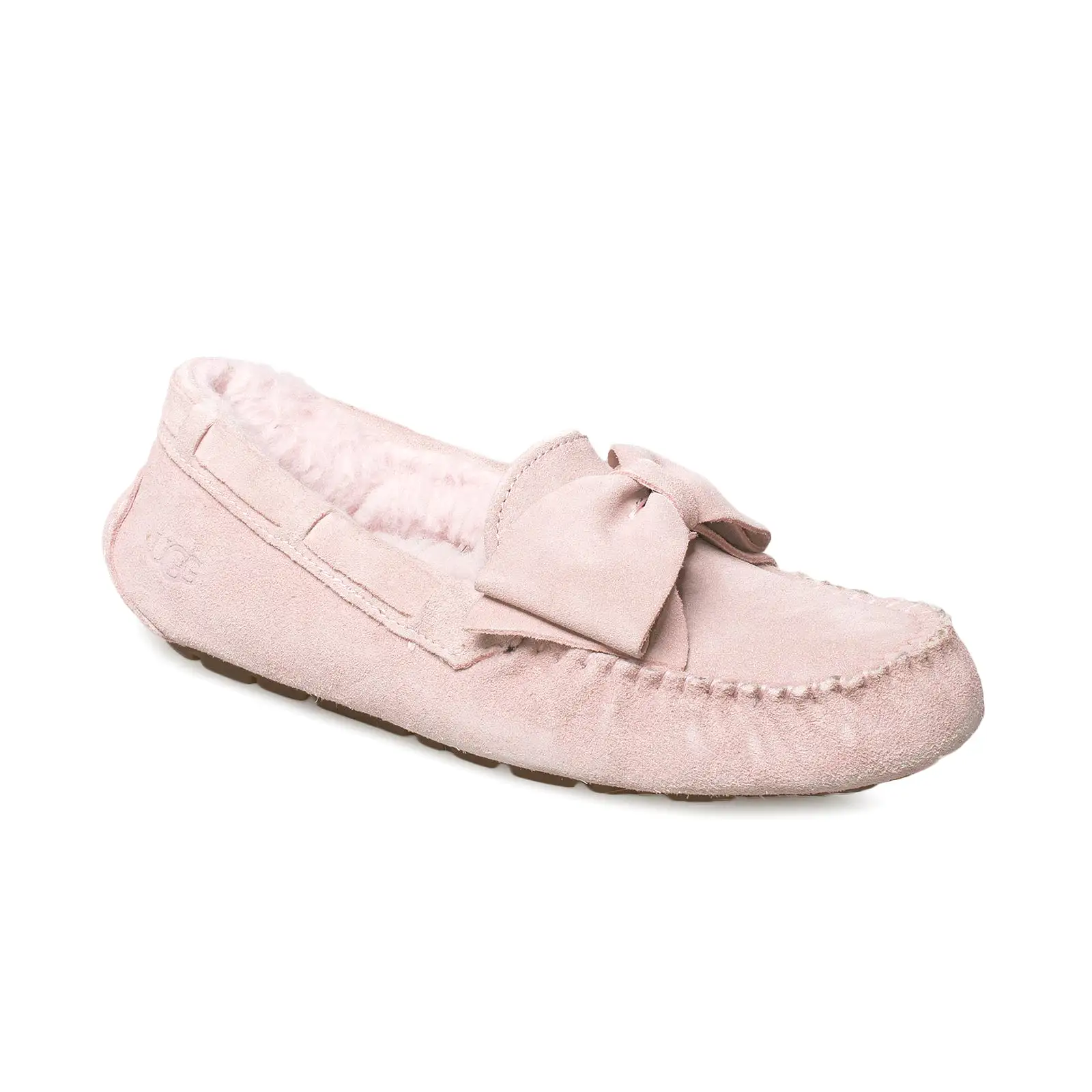 UGG Dakota Suede Bow Pink Crystal Slippers - Women's