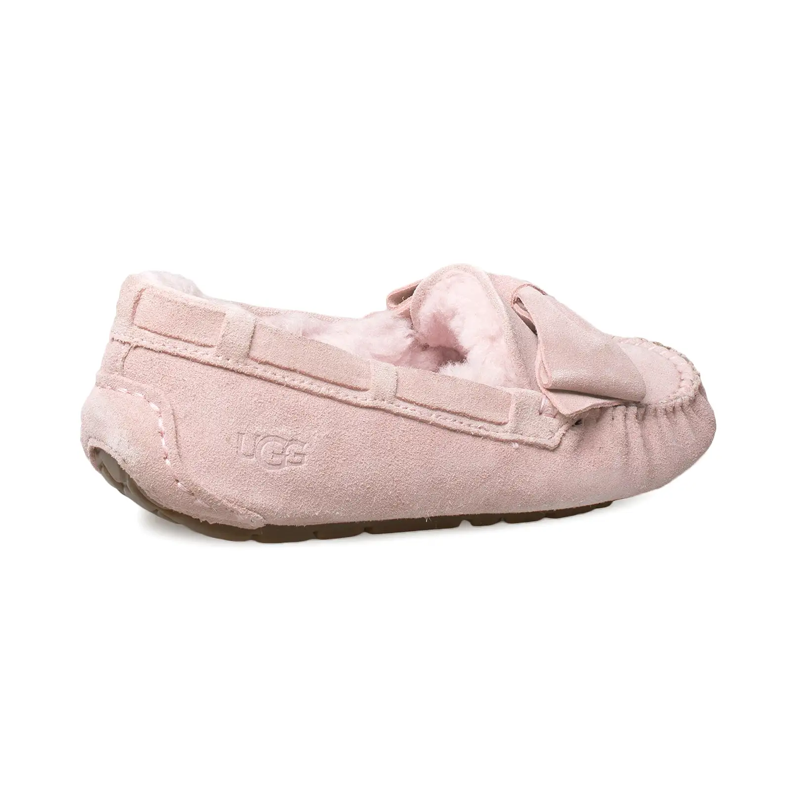 UGG Dakota Suede Bow Pink Crystal Slippers - Women's