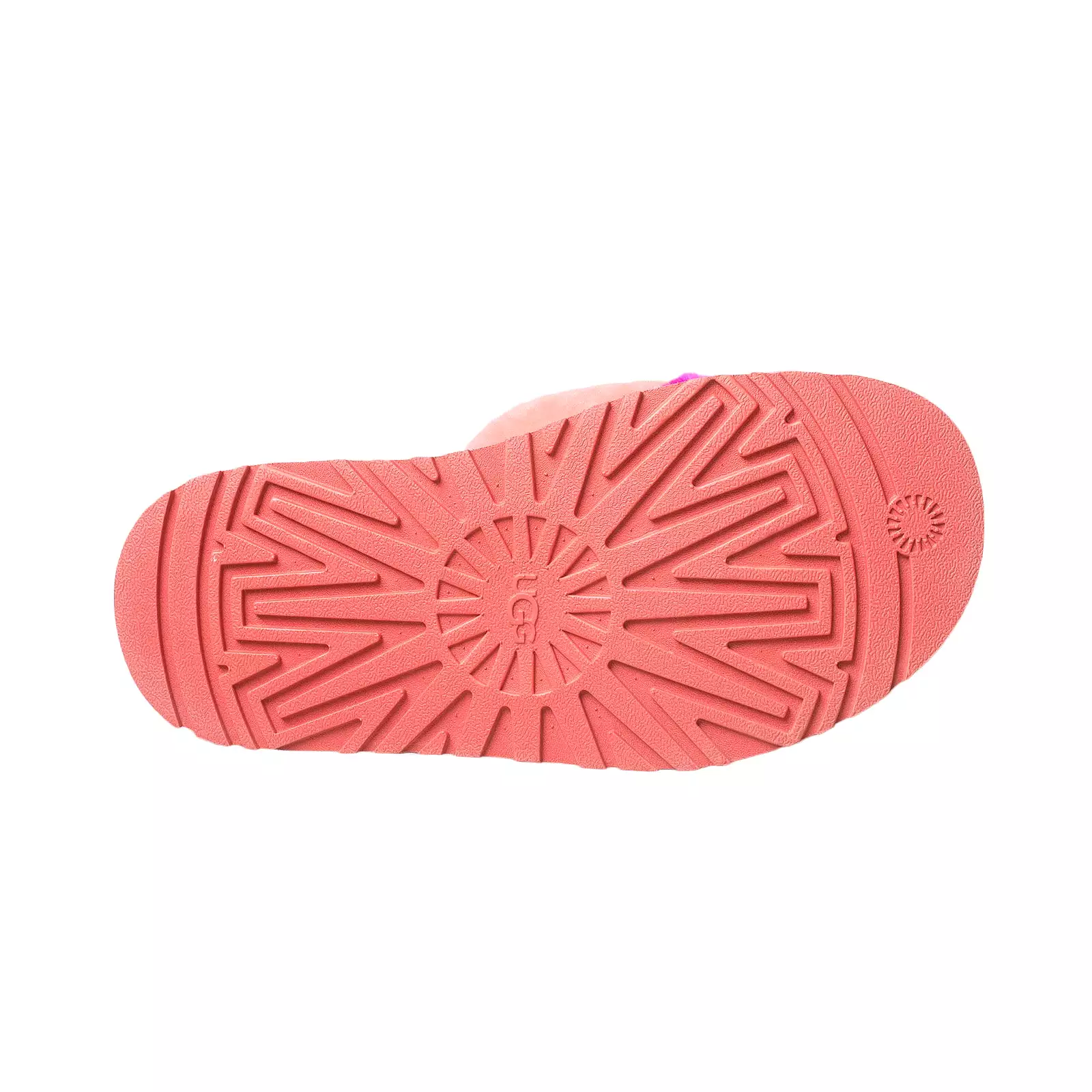 UGG Disco Checker Vibrant Coral / Rock Rose Slippers - Women's