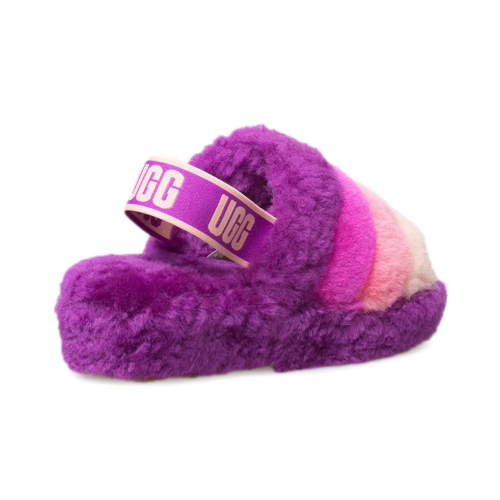 UGG Fluff Yeah Slide Berrylicious Multi Slippers - Women's