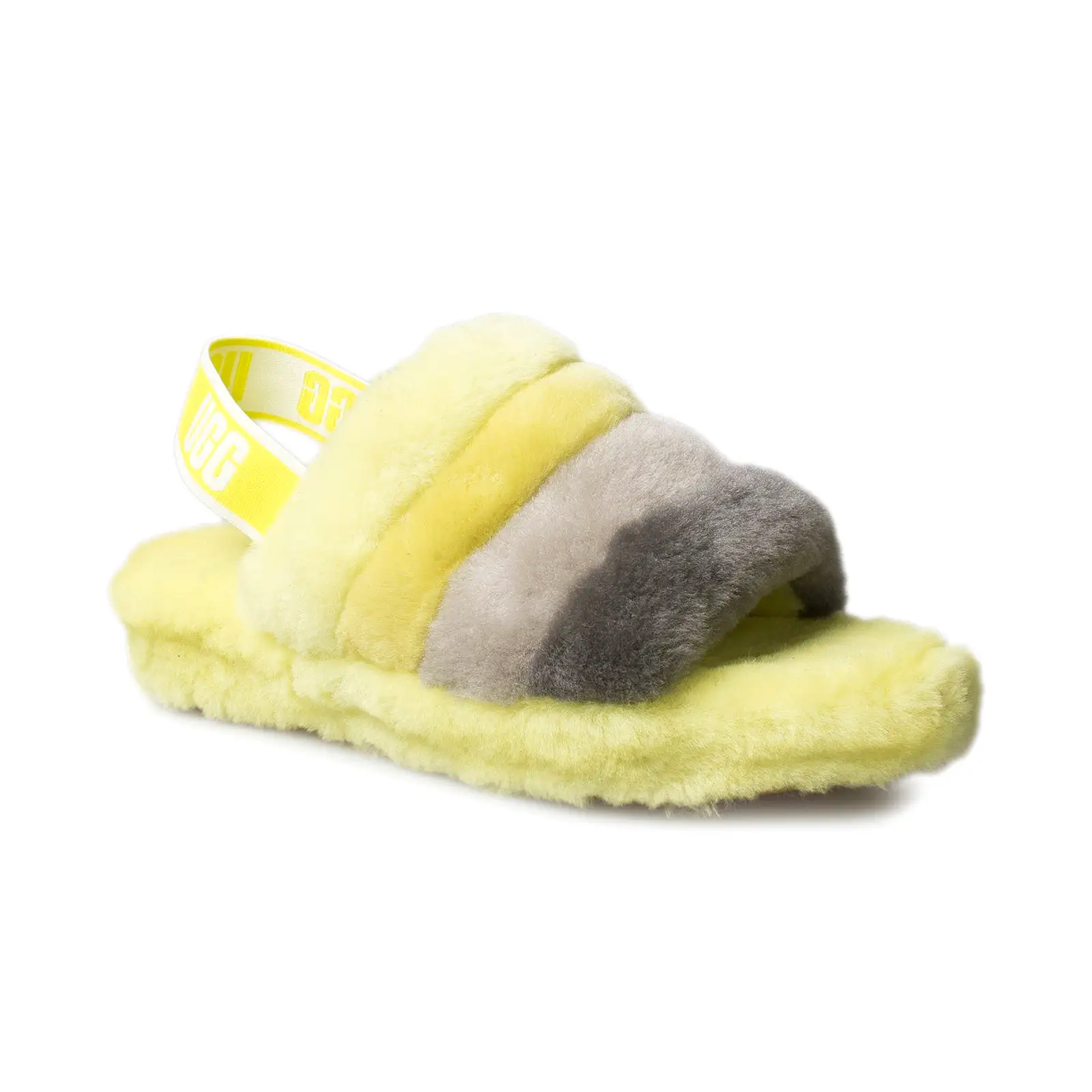 UGG Fluff Yeah Slide Sulfur Multi Slippers - Women's