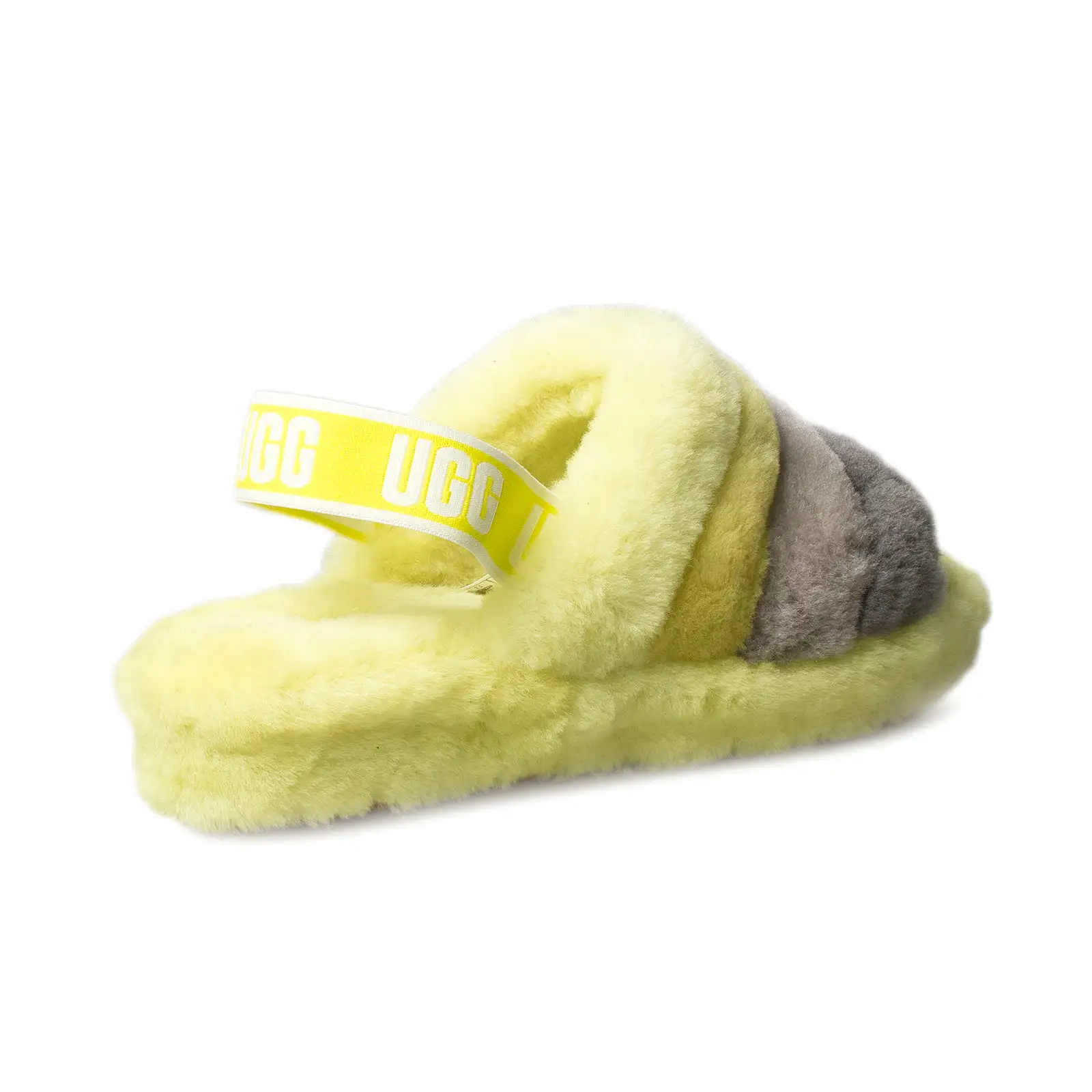 UGG Fluff Yeah Slide Sulfur Multi Slippers - Women's