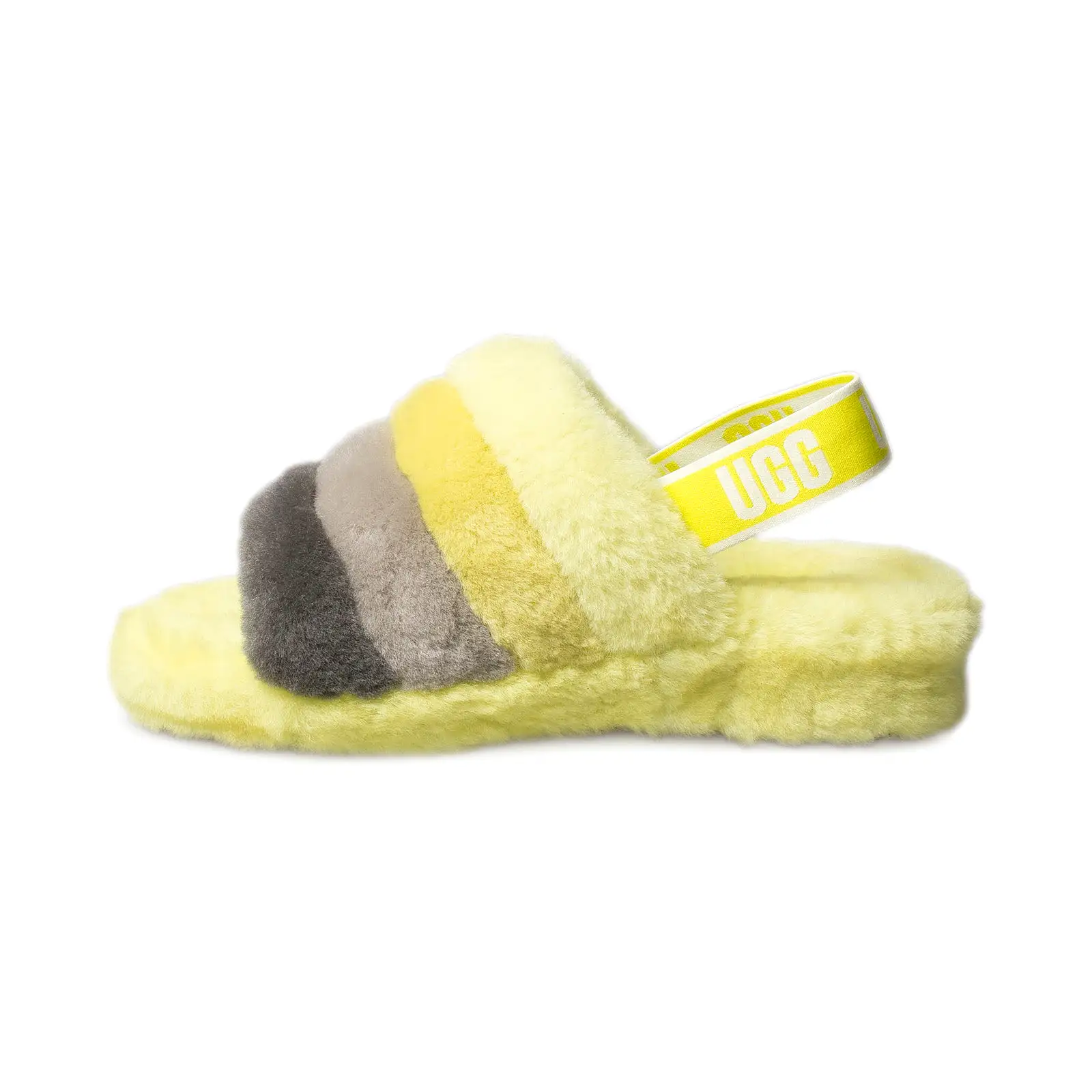 UGG Fluff Yeah Slide Sulfur Multi Slippers - Women's