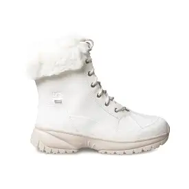 UGG Yose Fluff White Boots - Women's