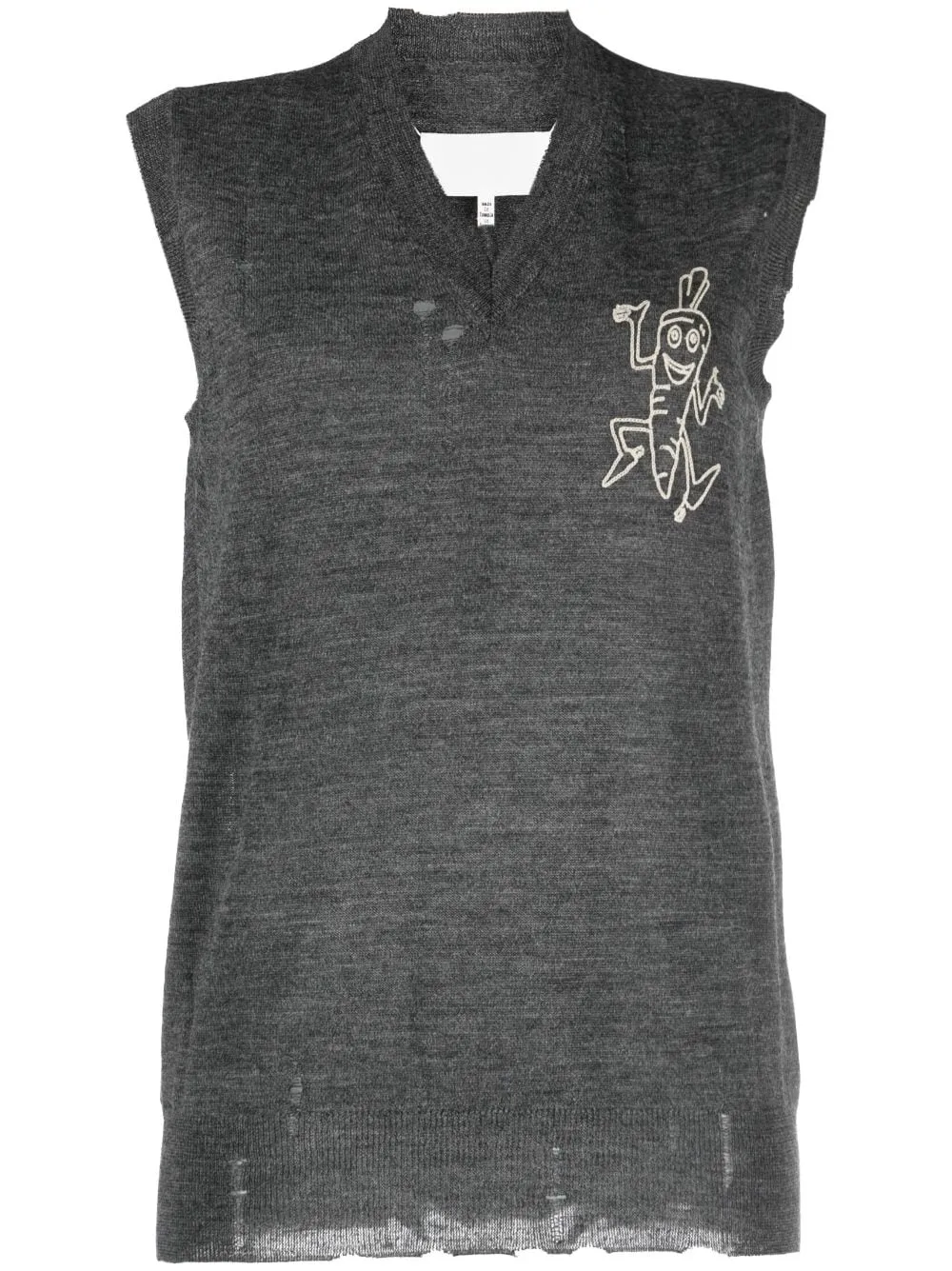 V-Neck Vest - Grey