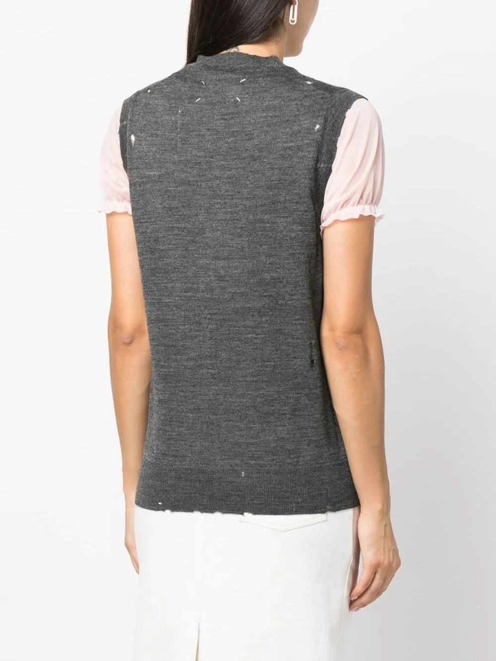 V-Neck Vest - Grey