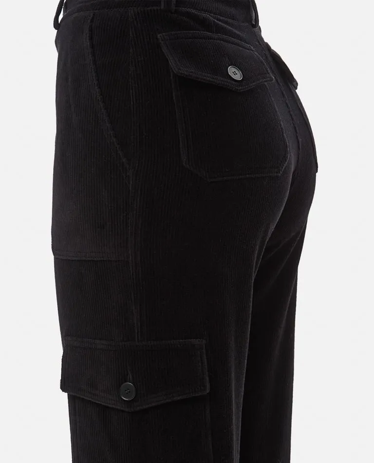 VEVET CARGO TROUSERS