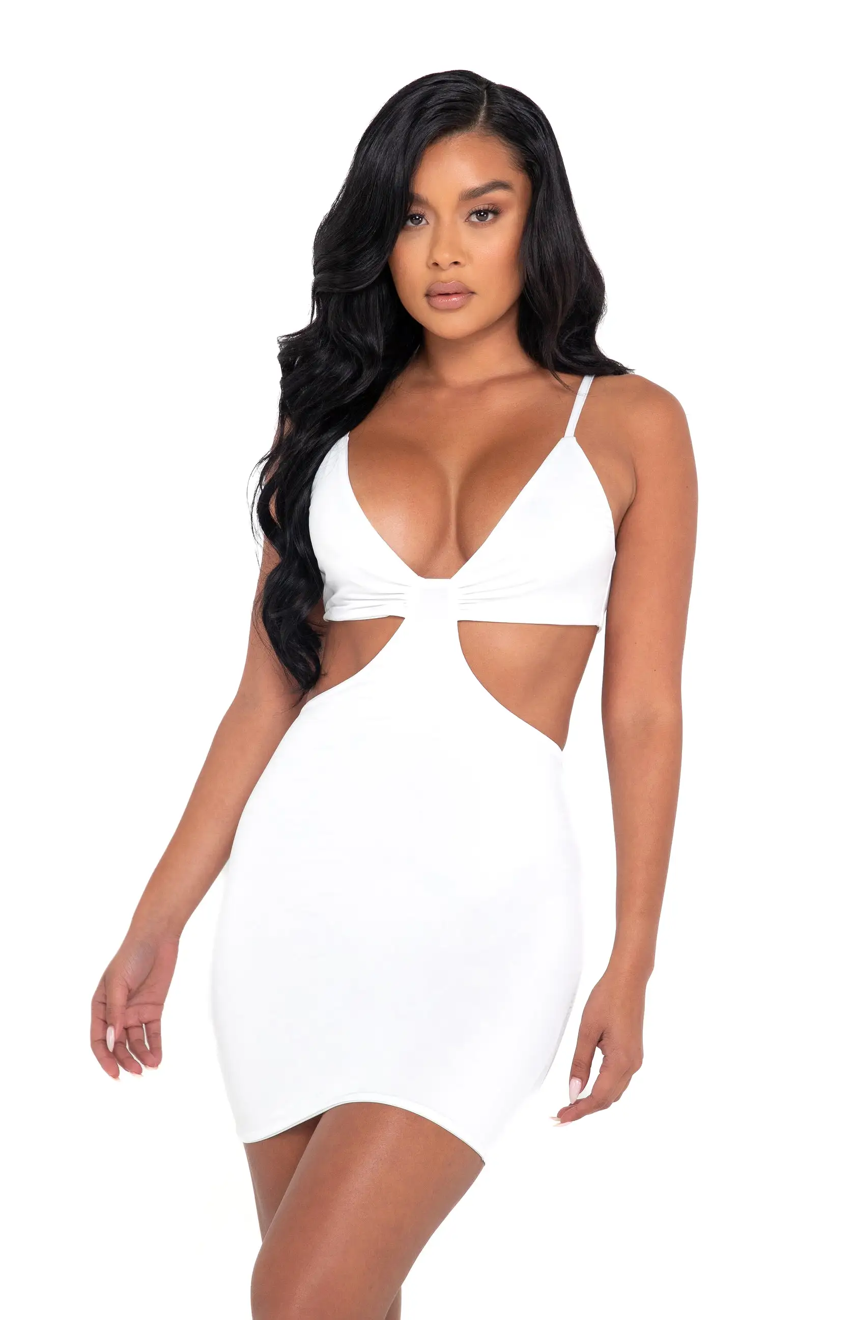 White Summer Clubbing Mini Dress